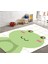Cino 88 Sevimli Yeşil Kurbağa Figürlü Çocuk Odası Oyun Halısı 2