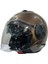 Kask Sway SW-737 Parlak Kahverengi Çenesiz Güneş Gözlüklü 1
