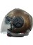 Kask Sway SW-737 Parlak Kahverengi Çenesiz Güneş Gözlüklü 2