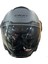 Kask Sway SW-737 Mat Gri Çenesiz Güneş Gözlüklü 2