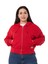 Büyük Beden Kanguru Cepli Kapüşonlu Üç Iplik Kırmızı Sweatshirt 1
