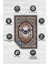 Nuh'un Gemisi Koleksiyonu Yarasa Çiçek Desenli Temalı Vintage Renkli Maksimalist Halı 4