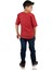 Kısa Kol Şile Bezi Zımbalı Erkek Çocuk T-Shirt Bordo 2