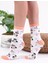 Penguen Desenli Beyaz Renkli Çorap 1