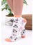 Penguen Desenli Beyaz Renkli Çorap 2