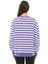 Kadın Çizgili Oversıze Sweat 3