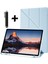 Samsung Galaxy Tab A7 Kılıf 10.4 Inç Sm T500 Kılıf Kalem Bölmeli Yumuşak Silikon Kapak Akıllı Uyku Modlu Üçgen Standlı + Dokunmatik Kalem 2'li Set Galaxy T500 10.4 Inç Kılıf T505 T507 Uyumlu 1