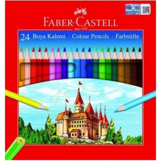 Faber-Castell Karton Kutu Kuru Boya Tam Boy 24 Renk 116324 5171