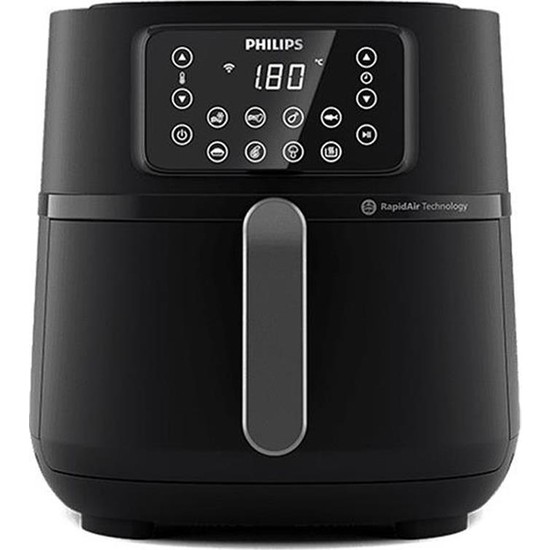 Philips HD9285/96 5000 Serisi Airfryer XXL Connected, 7,2 l (1,4 kg), Rapid Air Teknolojisi, Pişirme ve Izgara Aksesuarları,