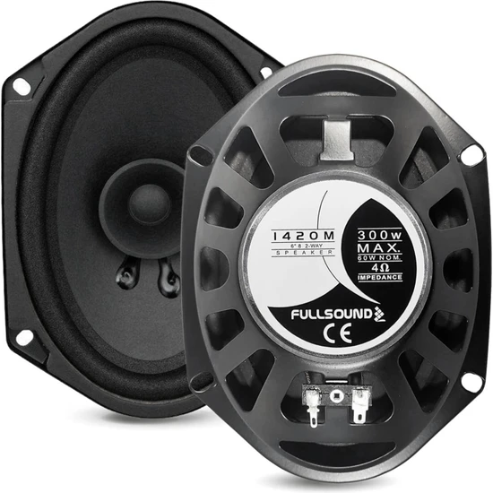 Fullsound K-1420M Oto Hoparlör Oval 6x8 Inç 300 Watt Ford 2 Adet