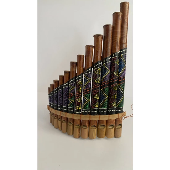 Ata Store Bambu El Yapımı İşlemeli Pan Flüt
