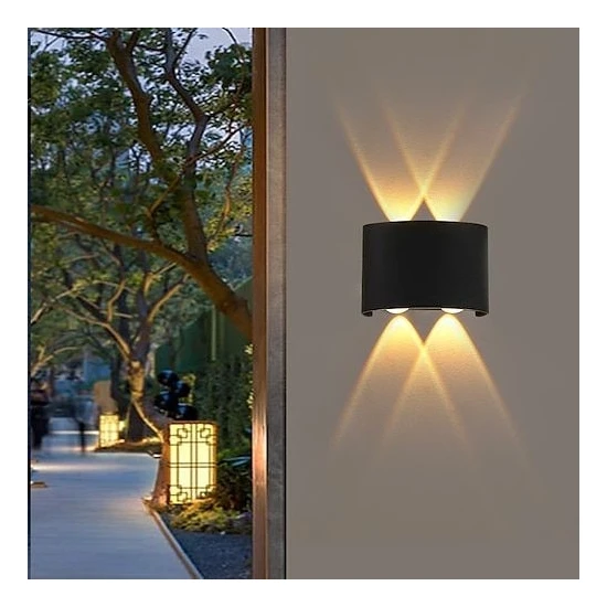 Full Reyon 4 Watt Amber Işık Ledli Dekoratif Işık Süzmeli Iç ve Dış Mekan Aplik, Modern Armatür, Şık Armatür