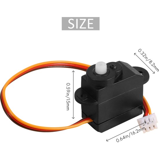 FLASH HOBBY 2pcs FH-2502 2.2g Plastic Gear Servo - Micro Servo For RC Helicopters, Cars, Trucks