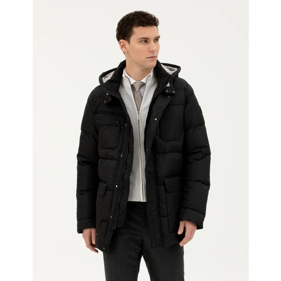 Pierre Cardin Erkek Siyah Kaban 50284704-VR046