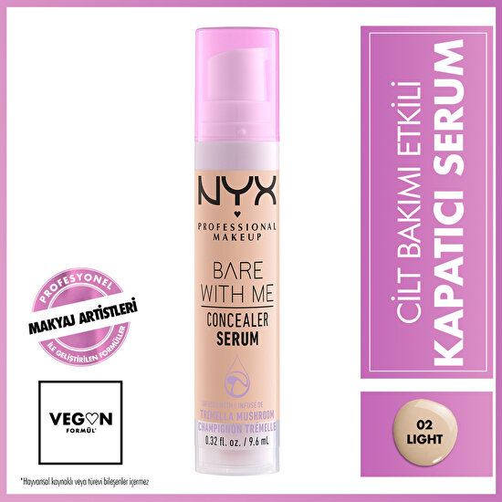 NYX Professional Makeup Bare With Me Concealer Serum - 02 LIGHT