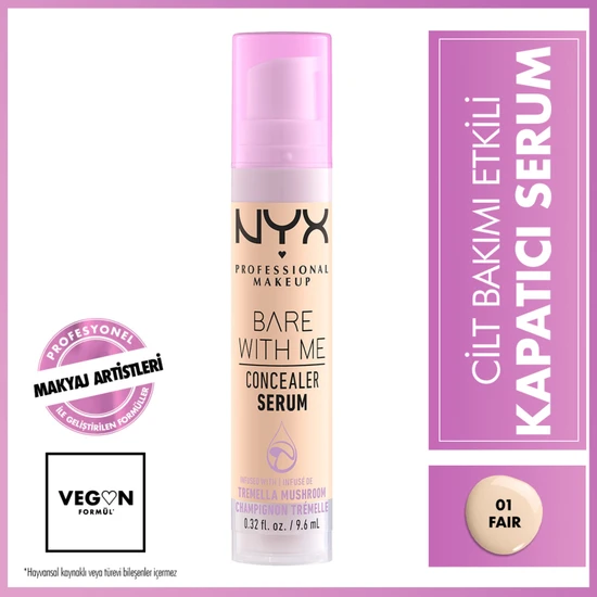 NYX Professional Makeup Bare With Me Concealer Serum - 01 FAIR