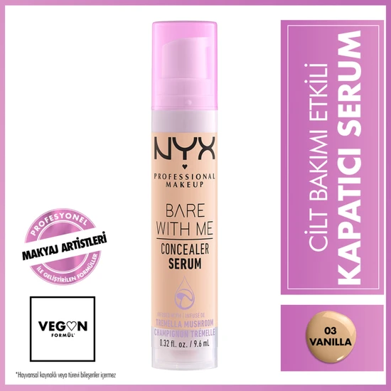NYX Professional Makeup Bare With Me Concealer Serum - 03 VANILLA