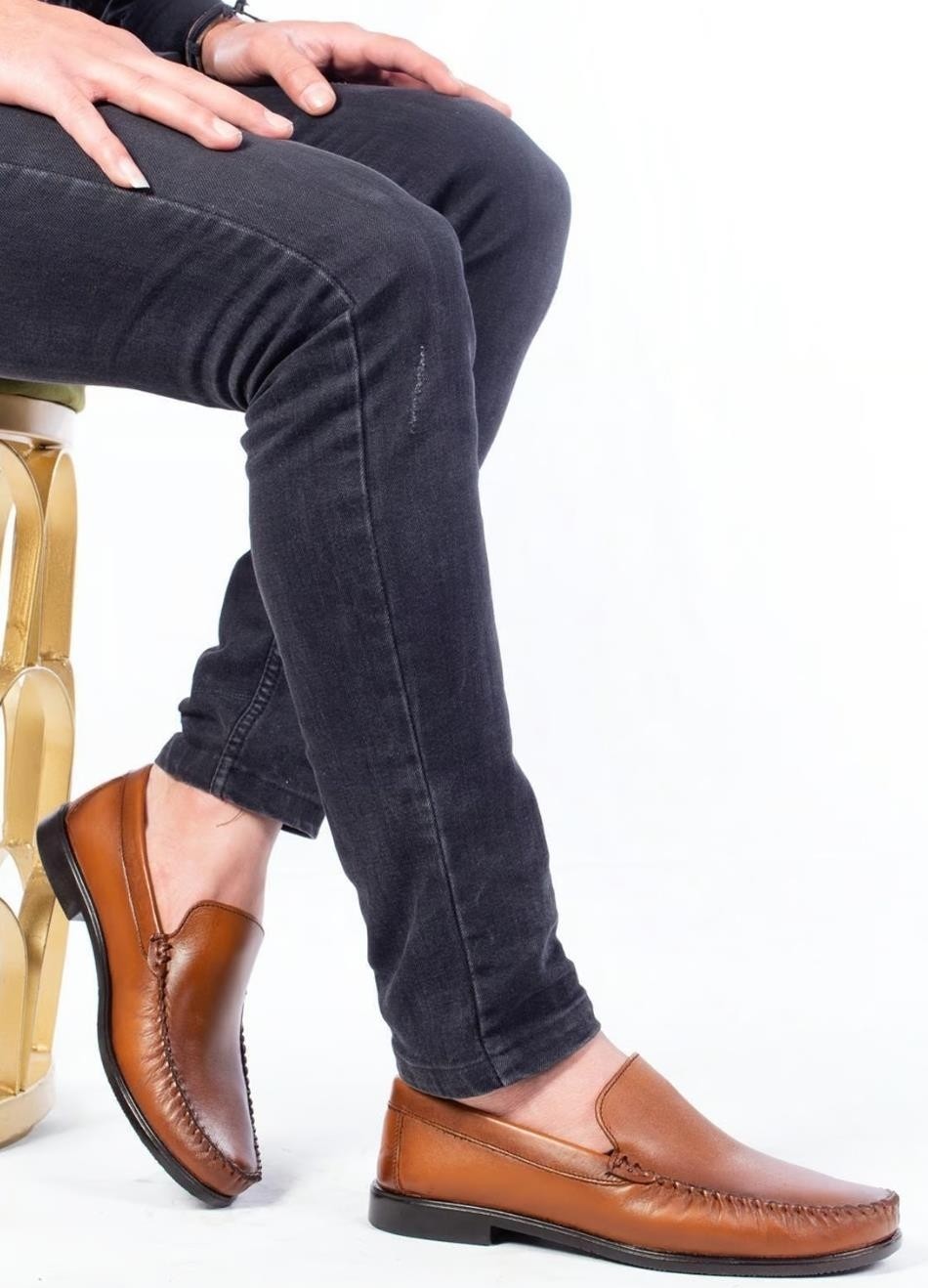Bags Shoes Bagsshoes 26003 Erkek Hakiki Deri Klasik Loafer Ayakkabı görsel 4