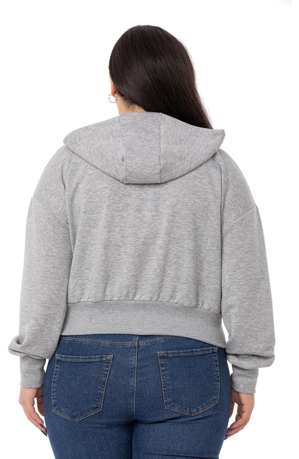 Disentis Modest Büyük Beden Kanguru Cepli Kapüşonlu Üç Iplik Kırmızı Sweatshirt görsel 8