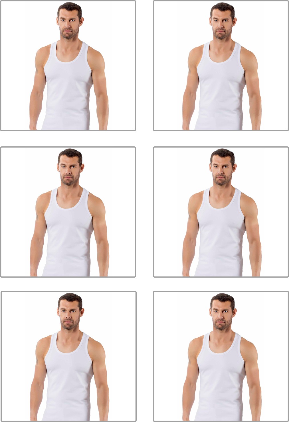 Özkan Underwear Özkan 0267 6'lı Paket Erkek %95 Pamuklu Likralı Süprem Esnek Rahat Sırtı Çapraz Sporcu Rambo Atlet; görsel 4