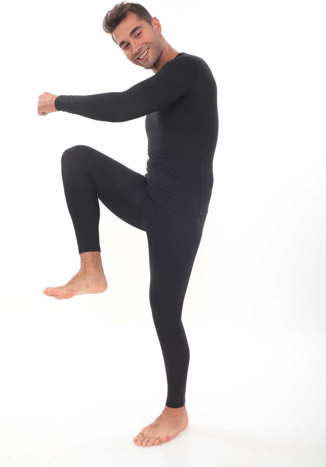 Sauna Suit Unisex Kışlık Sıcak Tutan Termal Içlik Alt Üst Takım Pamuklu Termal Takım görsel 7