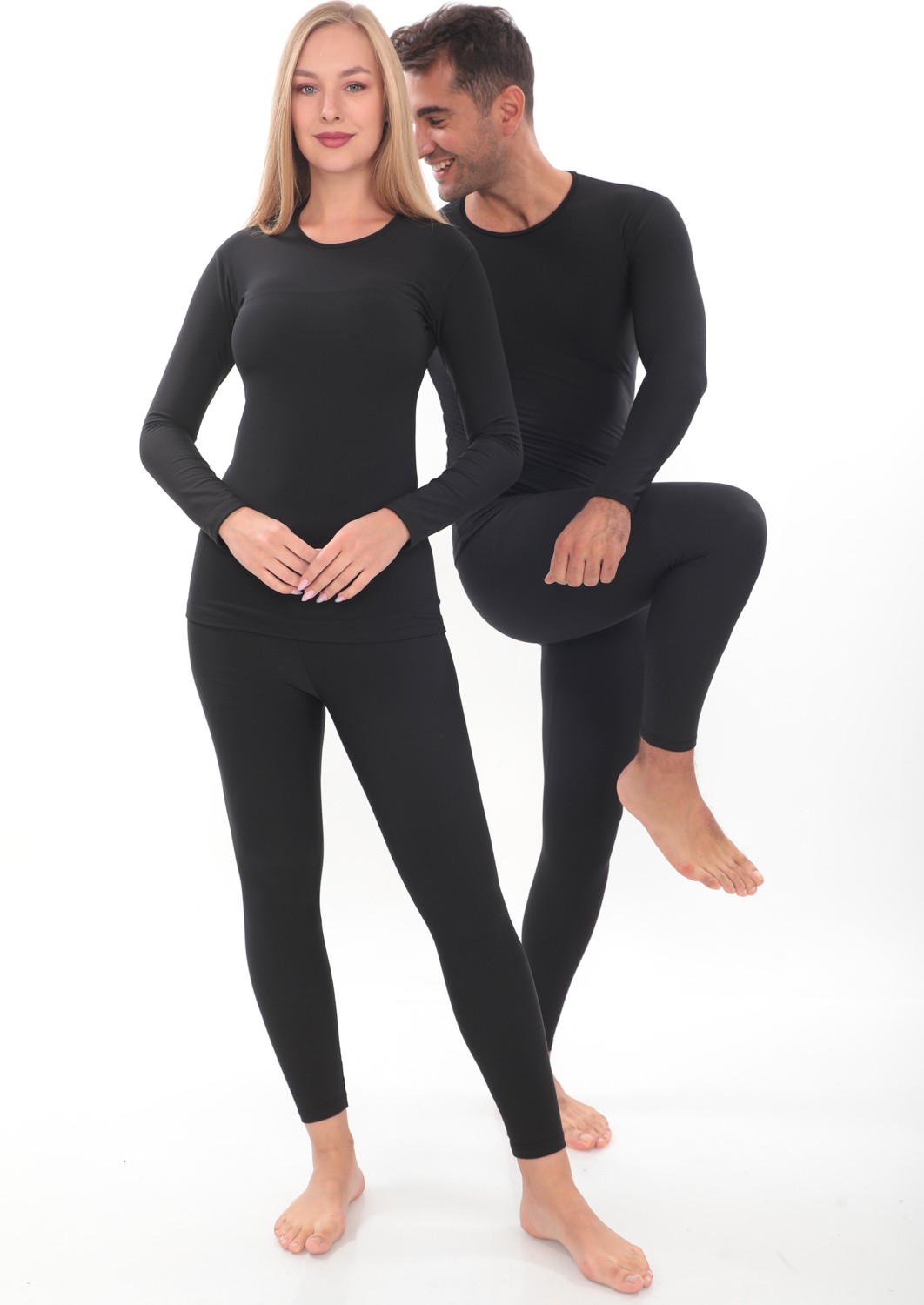 Sauna Suit Unisex Kışlık Sıcak Tutan Termal Içlik Alt Üst Takım Pamuklu Termal Takım görsel 6