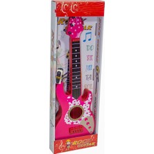 Mix Oyuncak Oyuncak Rock Gitar Metal Telli 45 cm Pembe