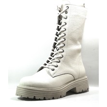 Beety 21520  Deri Bej Bağlı Uzun Kadın Postal Bot