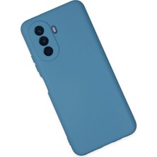 Newface Huawei Nova Y70 Kılıf Nano Içi Kadife  Silikon - Mavi