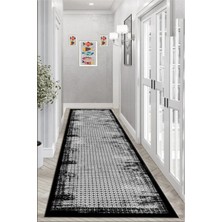 Pera Life Halı Yıkanabilir Kaymaz Geometrik Kırçıllı Salon Halısı Mutfak Halısı ve Yolluk 4748