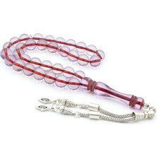 Murty99 Küre Kesim Kokulu Mor Toz Kehribar Tesbih 10 mm