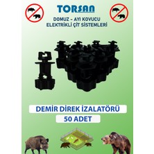 Elektrikli Çit Tel Demir İzolatör 50 ADET