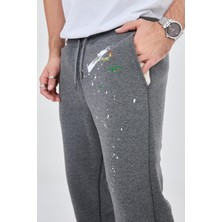 Ghetto Off Limits Splatter Paint Unisex Antrasit Eşofman Altı