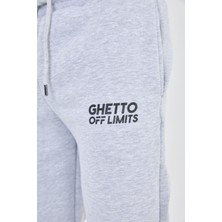 Ghetto Off Limits Basic Unisex Gri Melanj Eşofman Altı