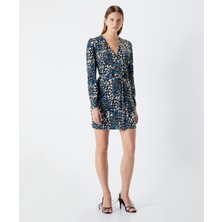 İpekyol Desenli Mini Elbise