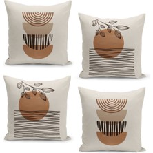 Filamente 4'lü Kırlent Kılıf Seti Çift Taraflı Dijital Baskılı