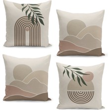 Filamente 4'lü Kırlent Kılıf Seti Çift Taraflı Dijital Baskılı