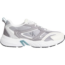 Calvin Klein Erkek Retro Tennis Sneaker Su-Mesh Düz Tabanlı Şık Tasarım