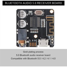 Passing Adet Bluetooth Ses Alıcı Kurulu Bt 5.0 Dıy Stereo Ses Amplifikatörü 3.7-5V Araba Hoparlörü Amplifikatör Kablosuz (Yurt Dışından)