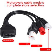 Passing Motosiklet Yamaha 3pin 4pin ve Honda 6pin Obd2 Teşhis Bağlantı Kablosu Yamaha Motosiklet Obd Uzatma Kablosu (Yurt Dışından)