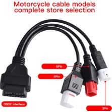 Passing Motosiklet Yamaha 3pin 4pin ve Honda 6pin Obd2 Teşhis Bağlantı Kablosu Yamaha Motosiklet Obd Uzatma Kablosu (Yurt Dışından)