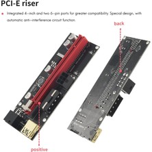 Passing Adet VER009 USB 3.0 Pcı-E Yükseltici Ver 009S Express 1x Ila 16X Genişletici Yükseltici Adaptör Kartı Sata 15PIN 6 Pin Güç Kablosu (Yurt Dışından)