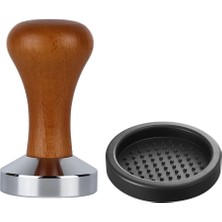 Gorgeous 51MM Espresso Kahve Sabotajı, Tamper Matlı, Alüminyum Düz Tabanlı (Yurt Dışından)