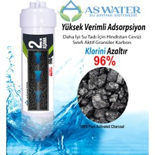 As Water Tüm Kapalı Kasa (Inline) Cihazlar ile Uyumlu Su Arıtma Cihazı Filtresi Aw 6'lı Filtre Seti Mineral Filtreli