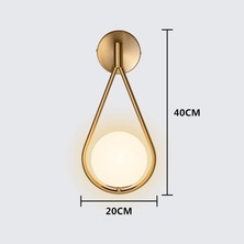 Yiqln Başucu Lambası-Bronz Duvar Lambası (Yurt Dışından)