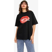 Jjxx Jxkora Loose Kadin Siyah T-Shirt 12254345-BLACK