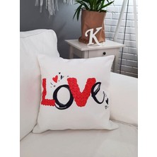 Körfez Kırlent Sevgililer Günü Temalı Kırlent Kılıfı 43X43CM