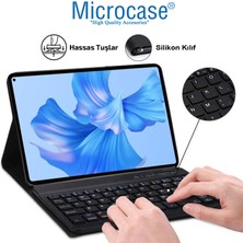 Microcase Samsung Galaxy Tab S9 11 Inch Tablet ile Uyumlu Bluetooth Klavyeli Standlı Kılıf - Bkk4