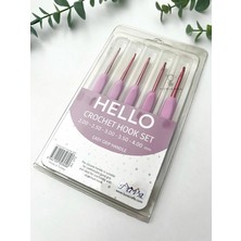 Hobianna Hello Silikon Saplı Tığ Seti 5’li Tuv-Hts