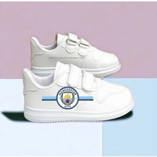 Amazoon Desing Mencester City Spor Baskılı Çocuk Spor Ayakkabı Sneaker